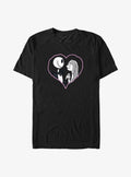 spooky holiday Jack Sally Heart cute blue alien Big Tall T-Shirt