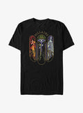 Villains Triptych Jafar Maleficent and Hades Big Tall T-Shirt