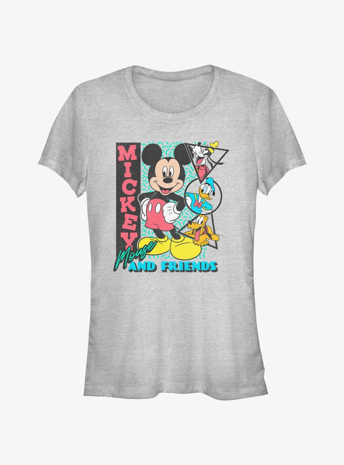 Mickey Mouse Friends Retro Shapes Girls T-Shirt