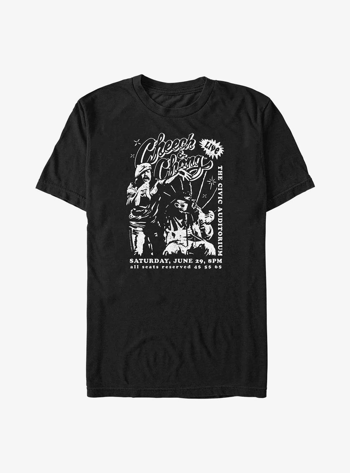 Cheech Chong Live Concert Poster Big Tall T-Shirt