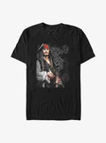 Pirates of the Caribbean Ornate Jack Sparrow Poster Big Tall T-Shirt