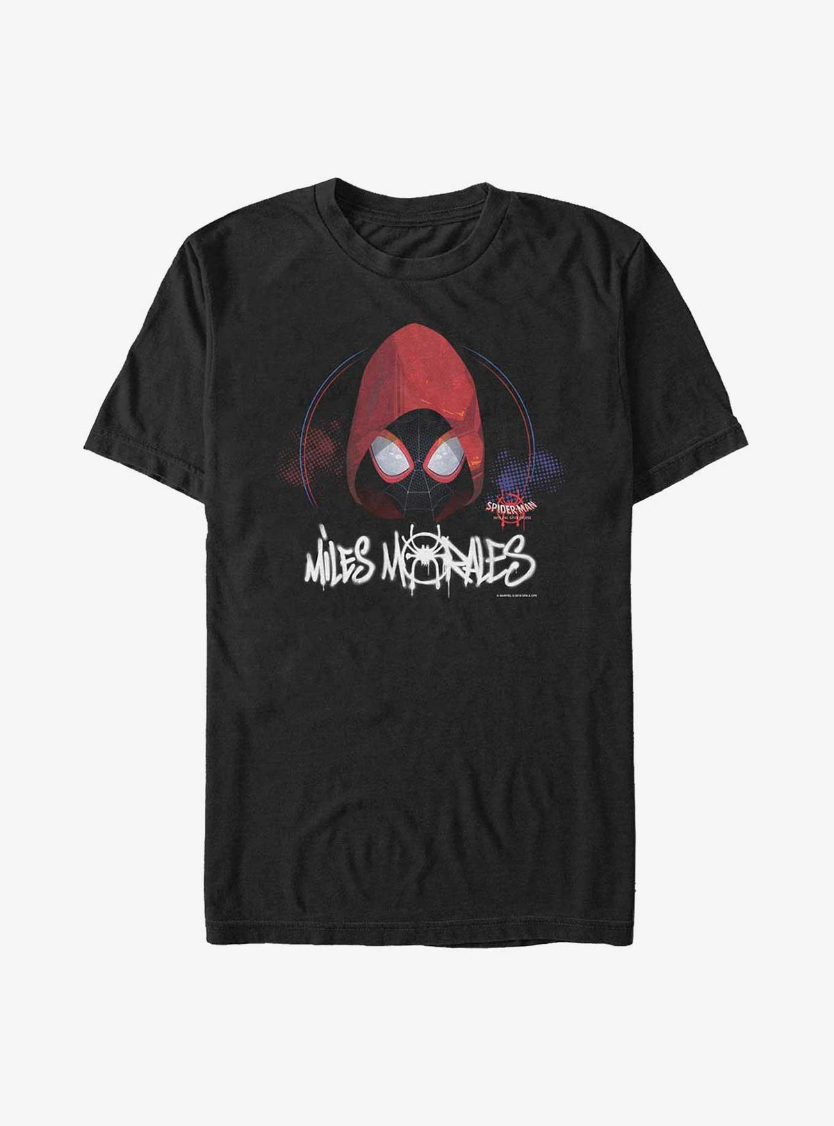 web hero Into the Spider-Verse Hooded Miles Morales Big Tall T-Shirt