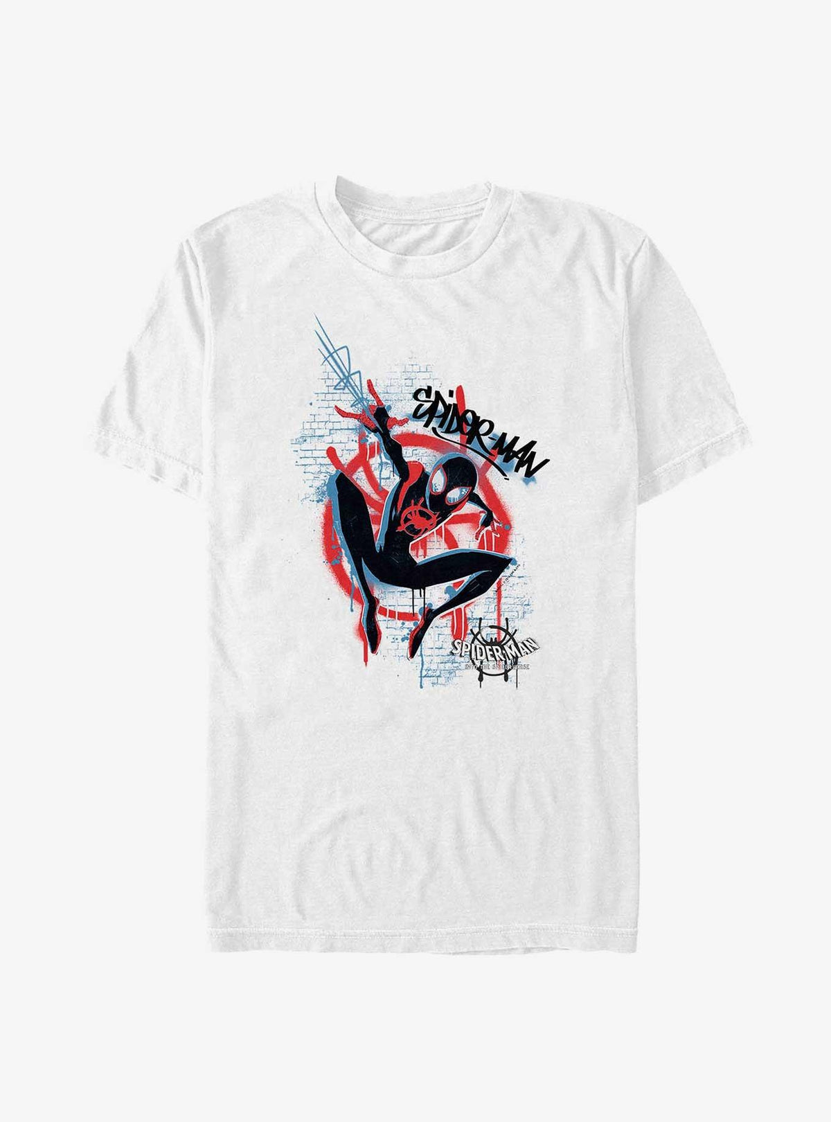 web hero Into the Spider-Verse Graffiti Miles Morales Big Tall T-Shirt