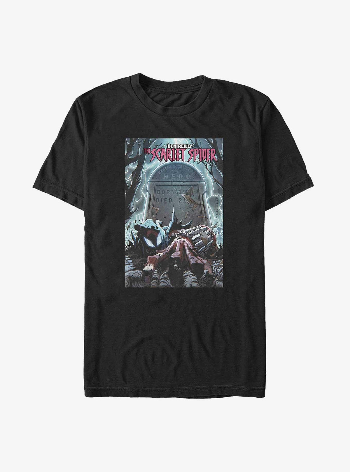 web hero Into the Spider-Verse The Scarlet Spider Poster Big Tall T-Shirt
