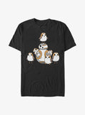 space adventure Episode VIII The Last Jedi BB-8 And Porgs Big Tall T-Shirt