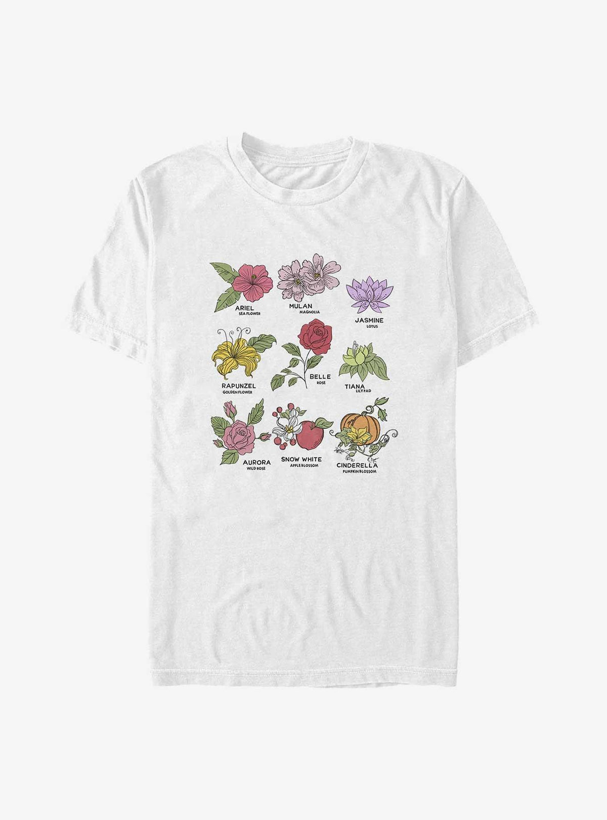 Princess Flowers Big Tall T-Shirt