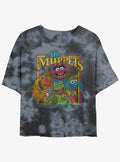 The Muppets Retro Muppet Poster Girls Tie-Dye Crop T-Shirt