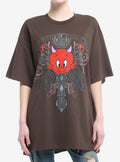 Hot Stuff Ornate Cross Girls Oversized T-Shirt