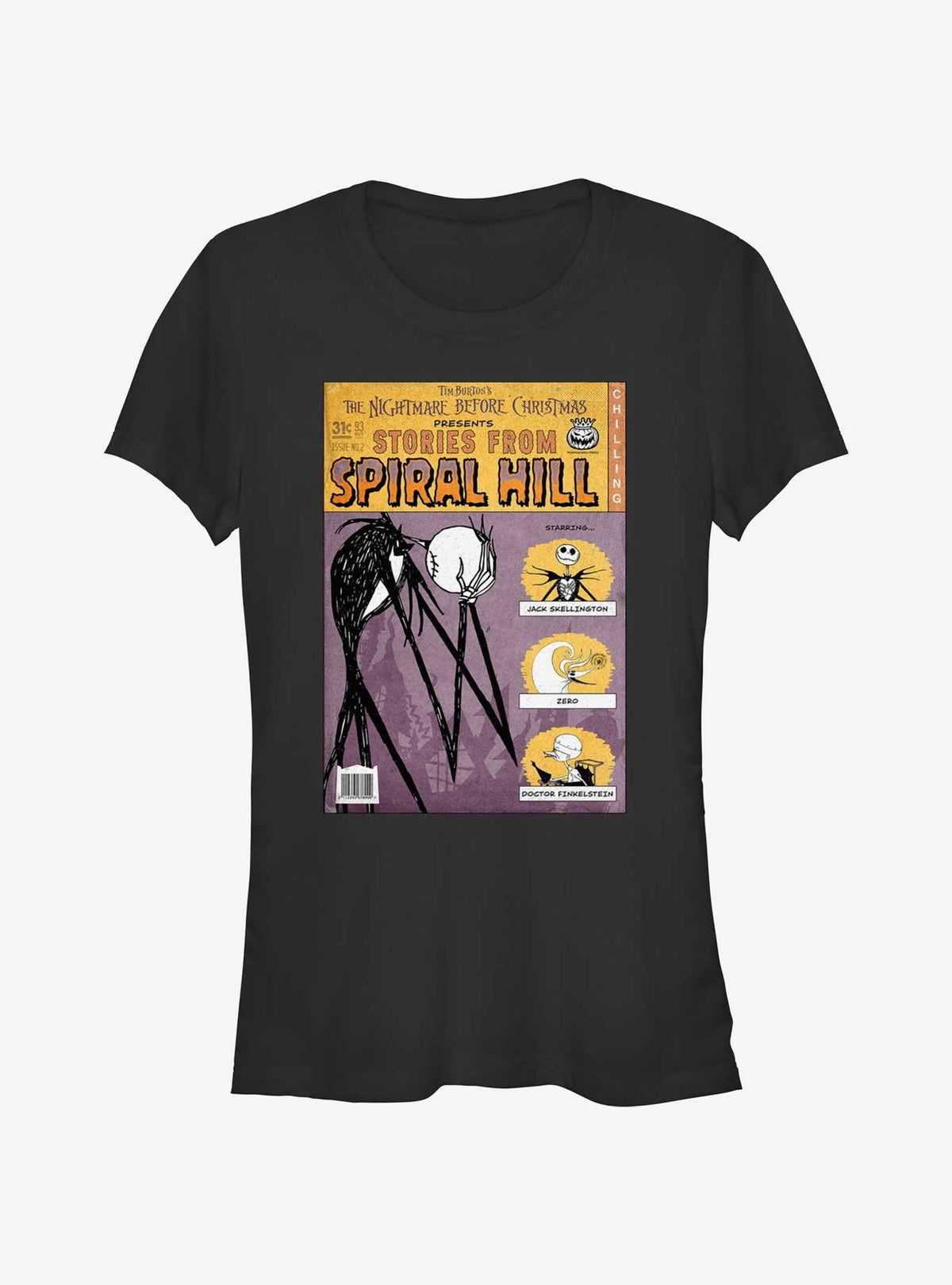spooky holiday Jack Stories From Spiral Hill Girls T-Shirt