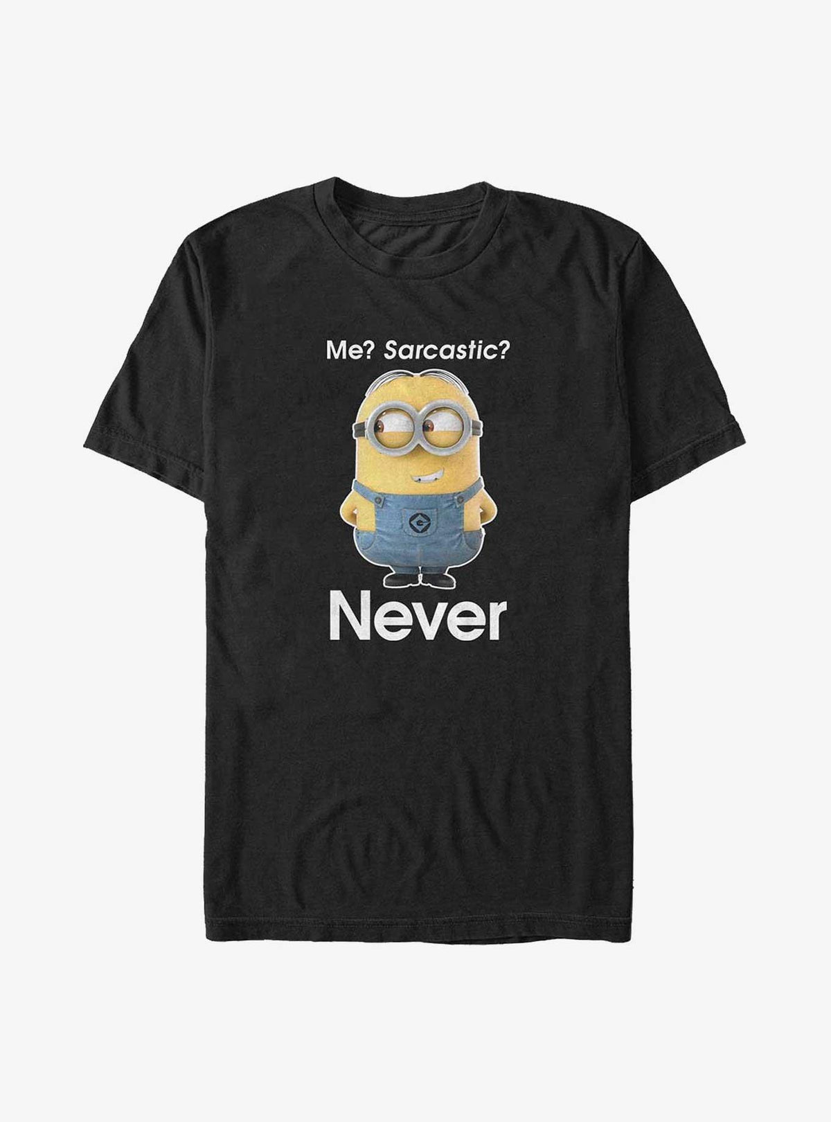 Minions Never Sarcastic Big Tall T-Shirt