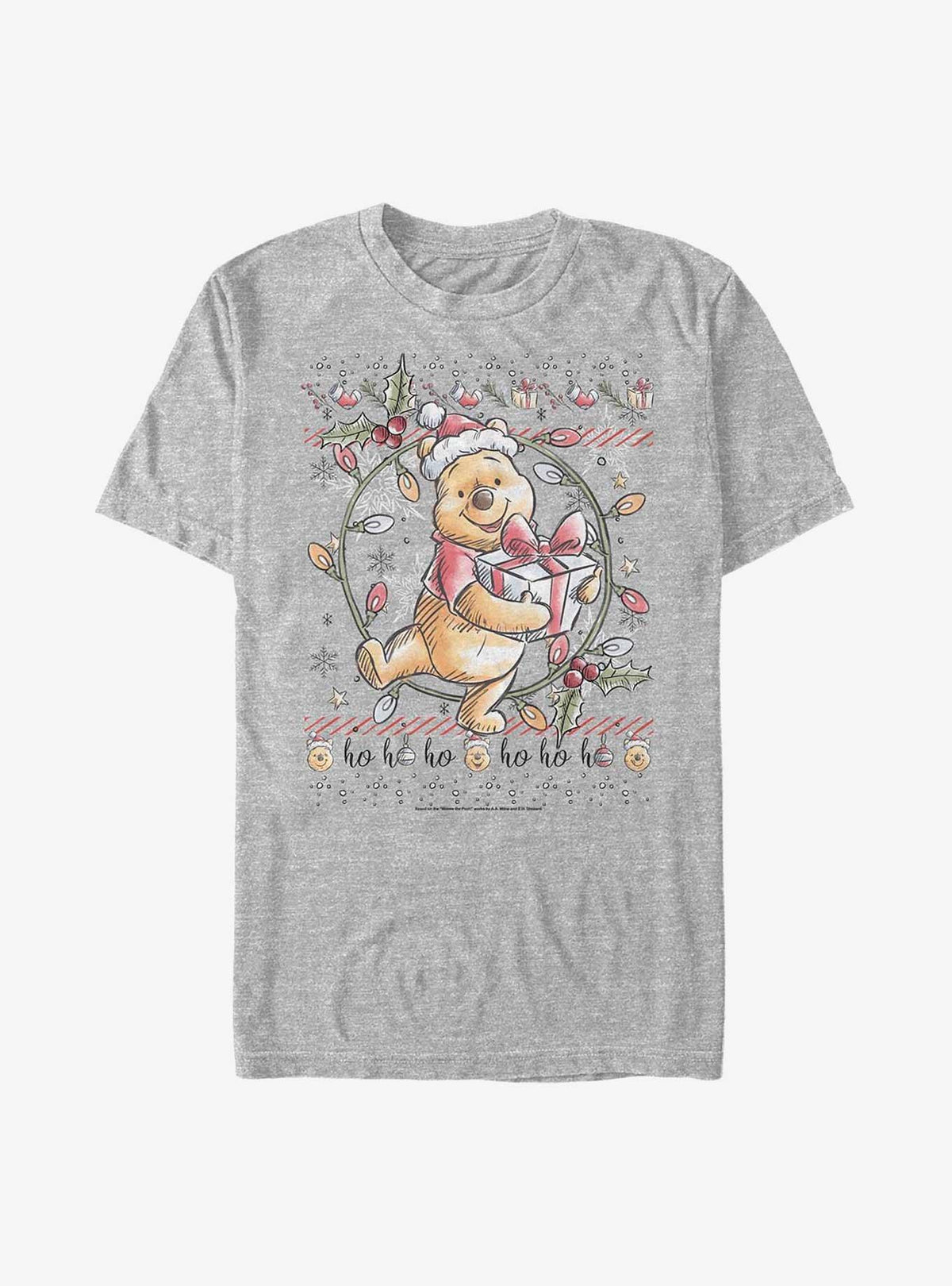 Winnie The Pooh Christmas Bear Big Tall T-Shirt