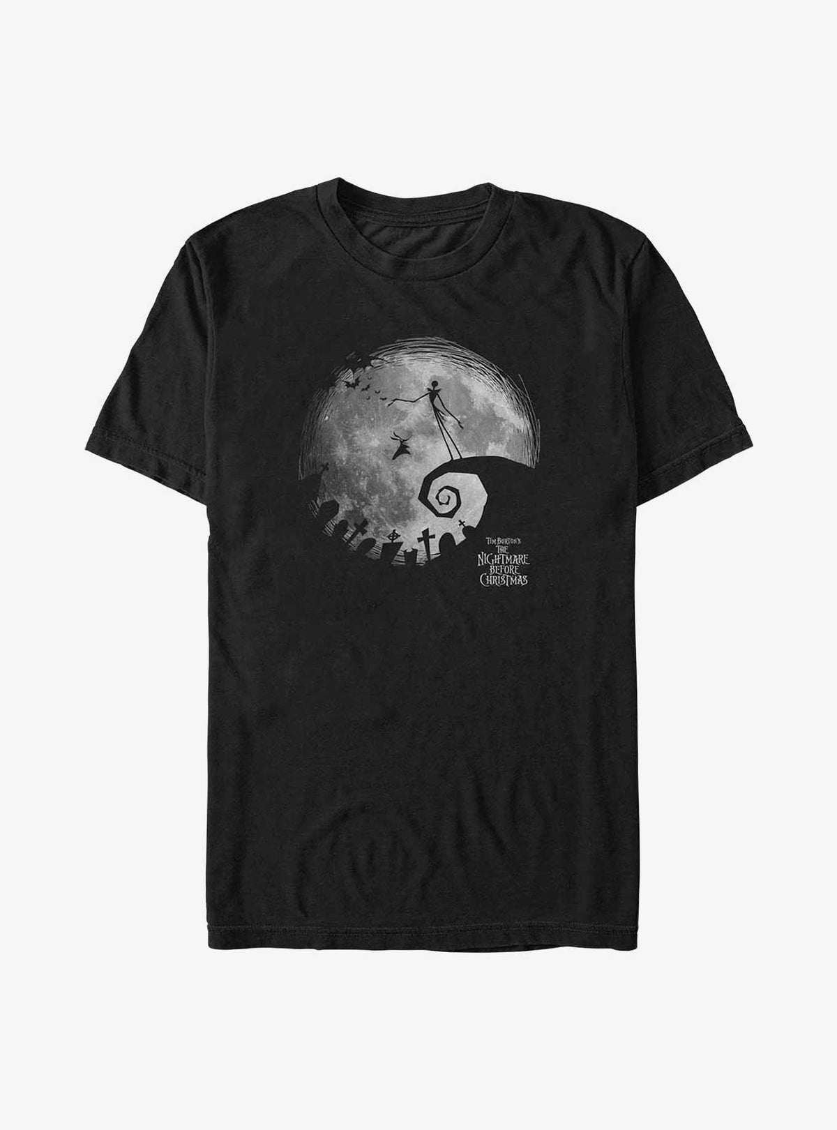 spooky holiday Jack Skellington Night Moon Big Tall T-Shirt