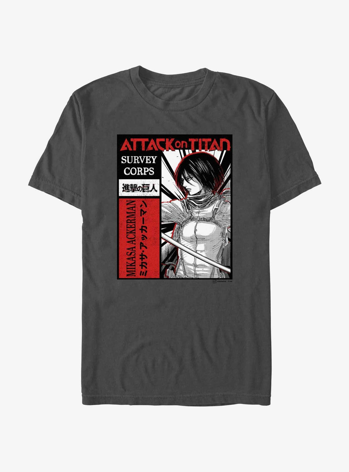 dark fantasy anime Survey Corps Mikasa T-Shirt