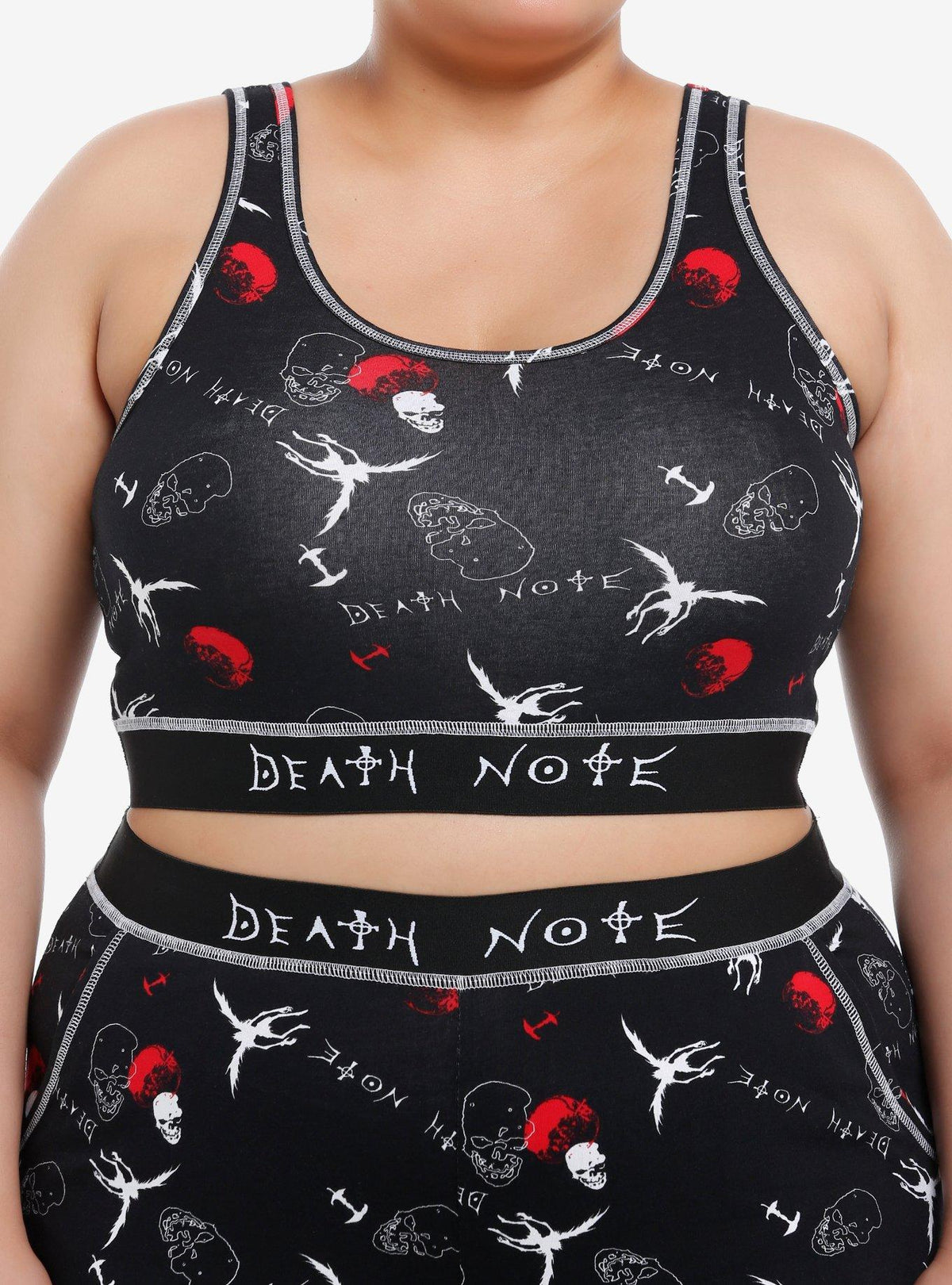 dark mystery anime Ryuk Lounge Girls Crop Tank Top Plus Size