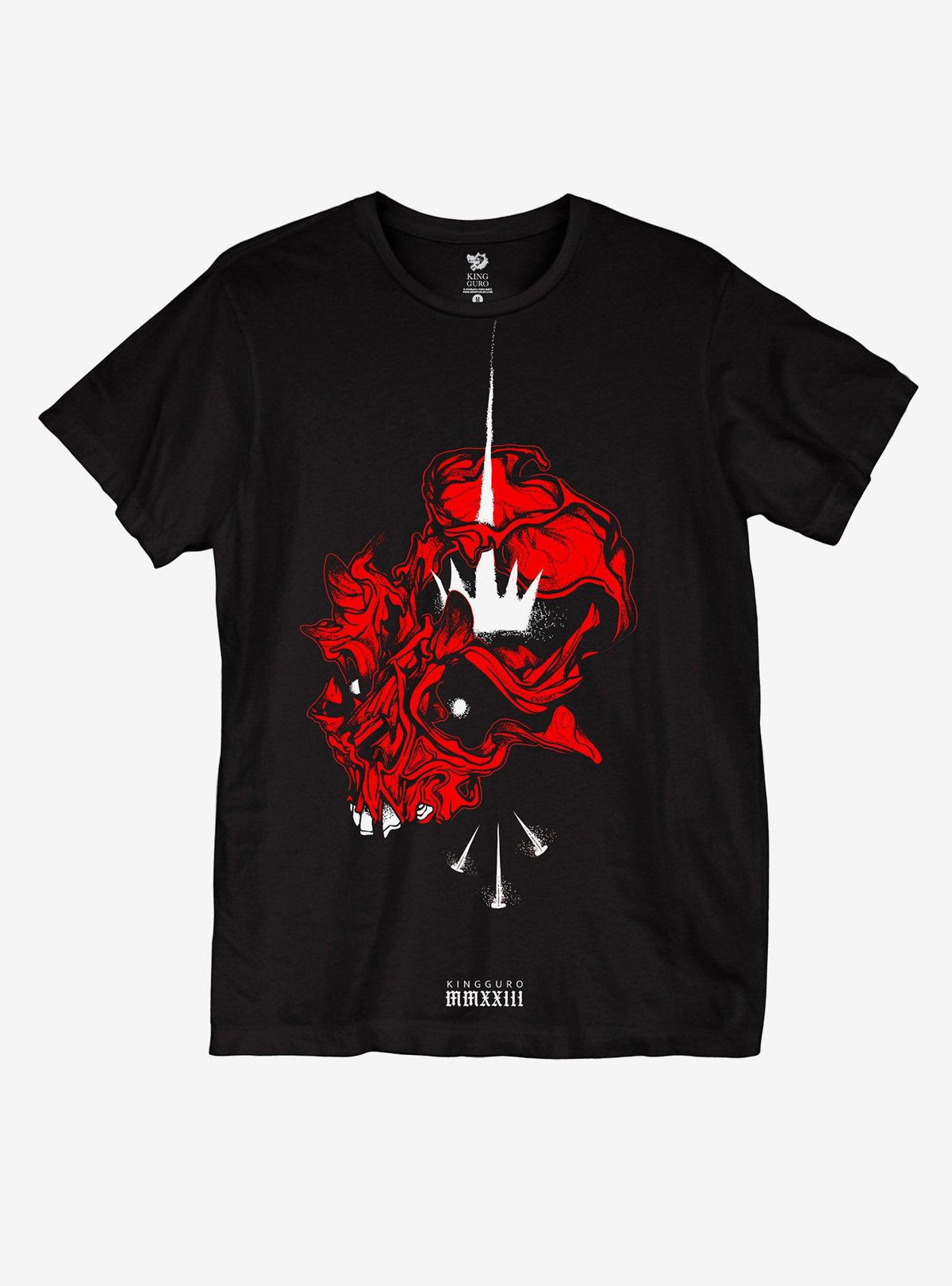 Red Skull Nails T-Shirt By King Guro