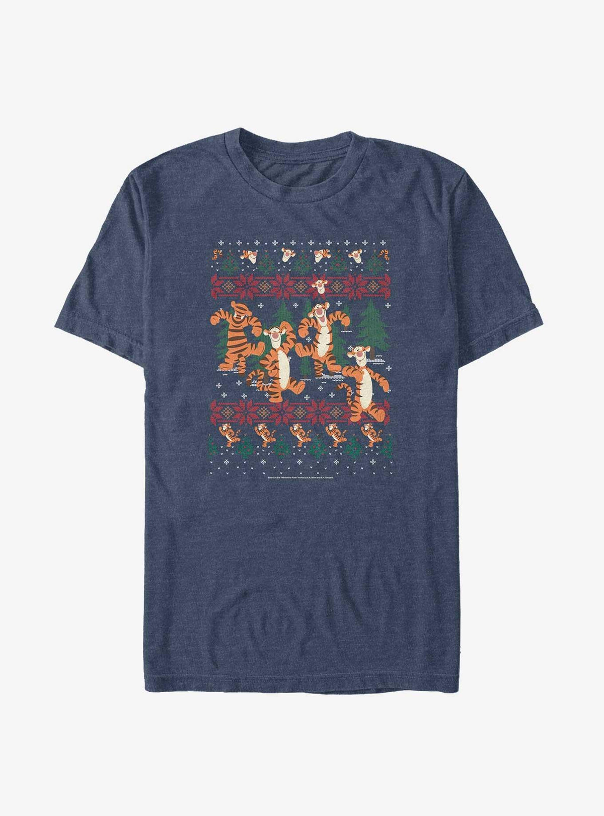Winnie The Pooh Tigger In The Woods Christmas Big Tall T-Shirt