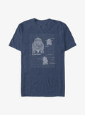 space adventure Rebels Chopper Schematics Blueprint Big Tall T-Shirt