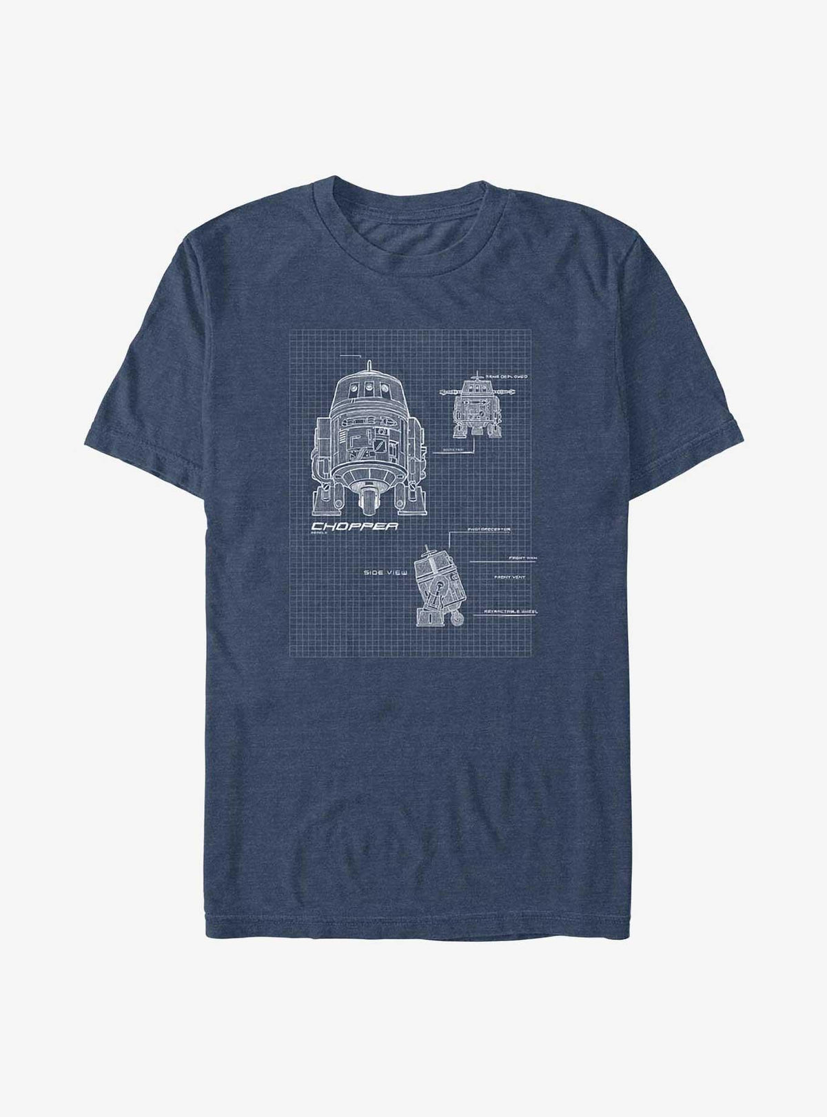 space adventure Rebels Chopper Schematics Blueprint Big Tall T-Shirt