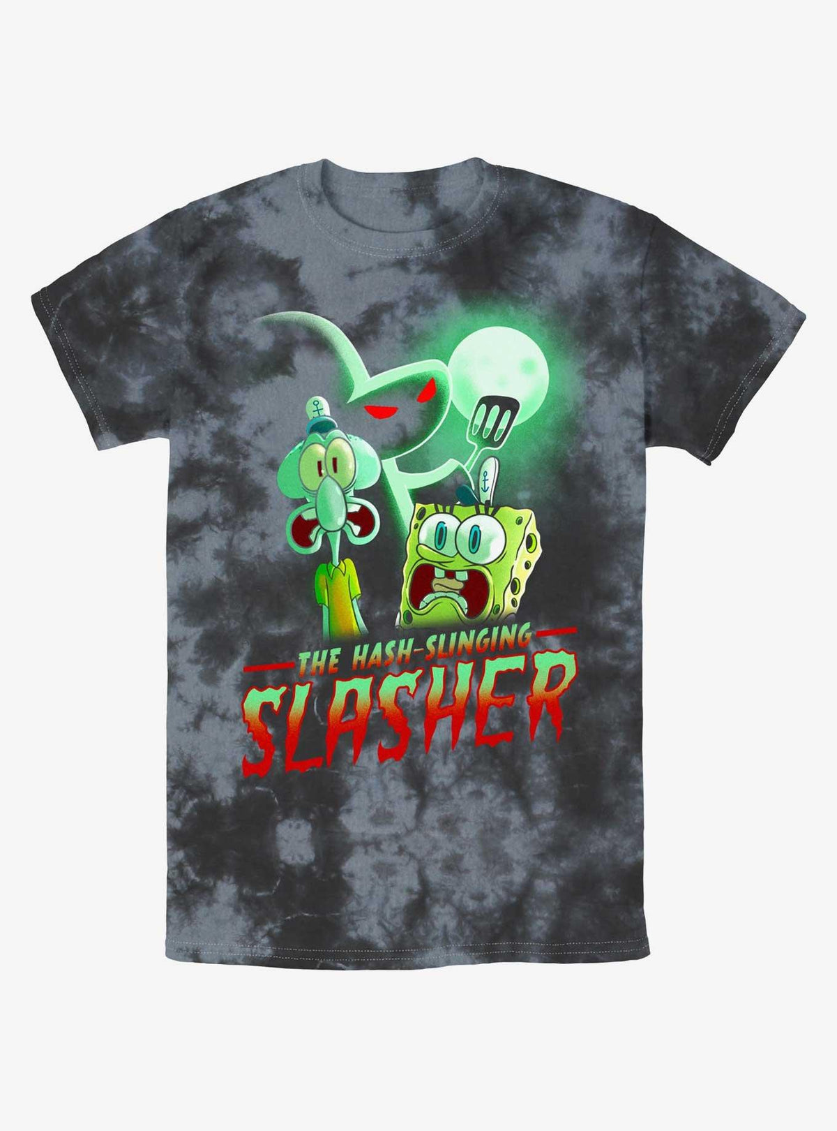 cartoon sea sponge Hash Slinging Slasher Tie-Dye T-Shirt