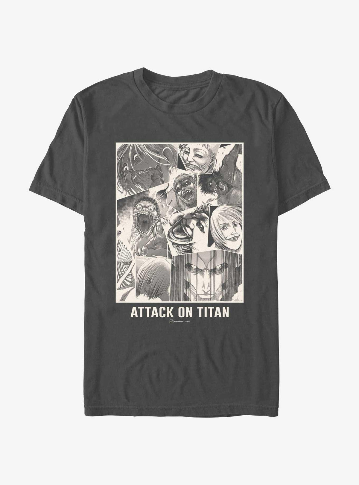 dark fantasy anime Titan Collage T-Shirt