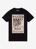 pirate anime Buggy Wanted Poster Double-Sided T-Shirt