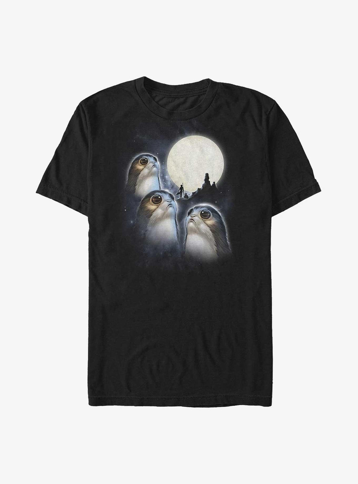 space adventure Episode VIII The Last Jedi Howling Porgs Big Tall T-Shirt