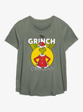 Dr Seuss How The Grinch Stole Christmas Retro Girls T-Shirt Plus Size 2