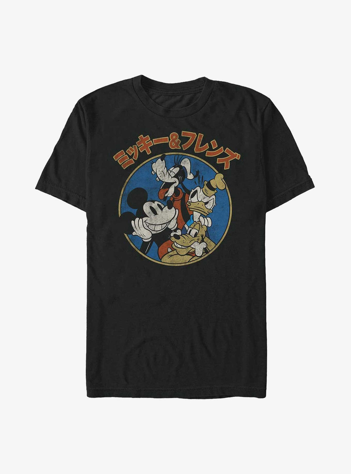 Mickey Mouse Friends Kanji Retro T-Shirt