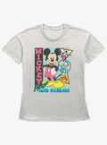 Mickey Mouse Friends Retro Shapes Girls Straight Fit T-Shirt