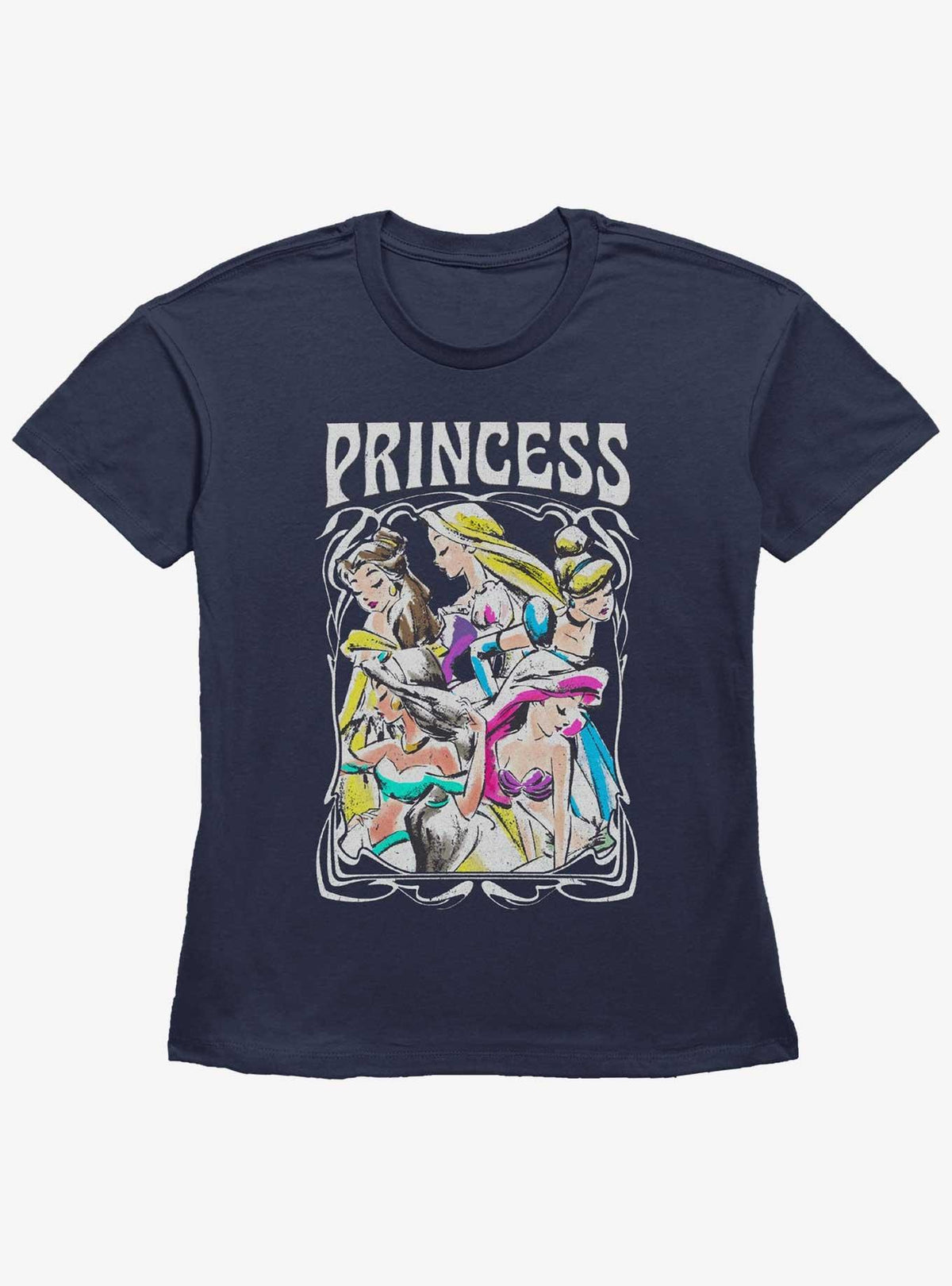 Princesses Retro Princess Girls Straight Fit T-Shirt