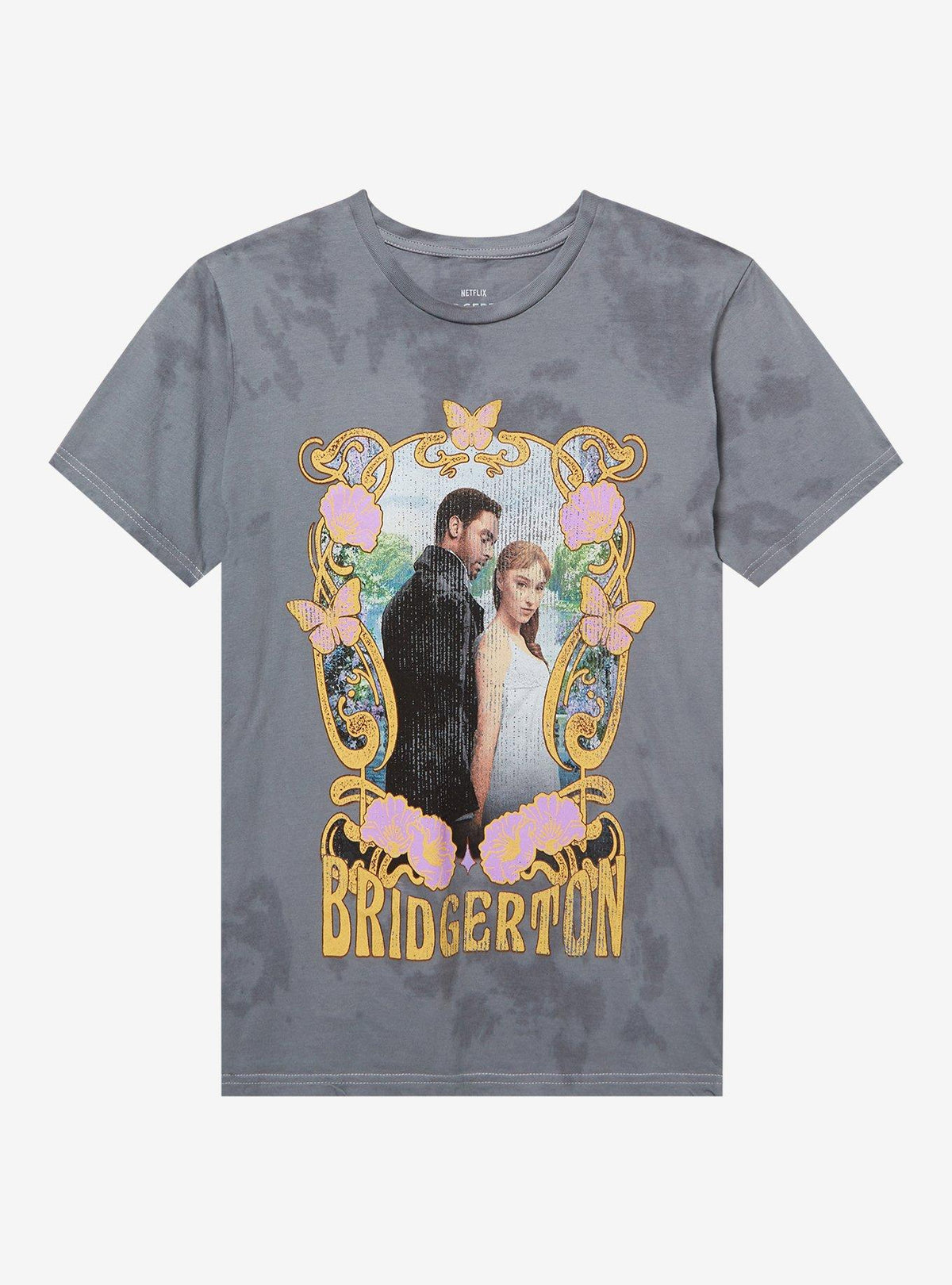 Bridgerton Daphne Simon Tie-Dye Boyfriend Fit Girls T-Shirt