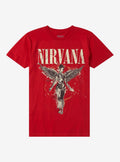 Nirvana In Utero Red Boyfriend Fit Girls T-Shirt