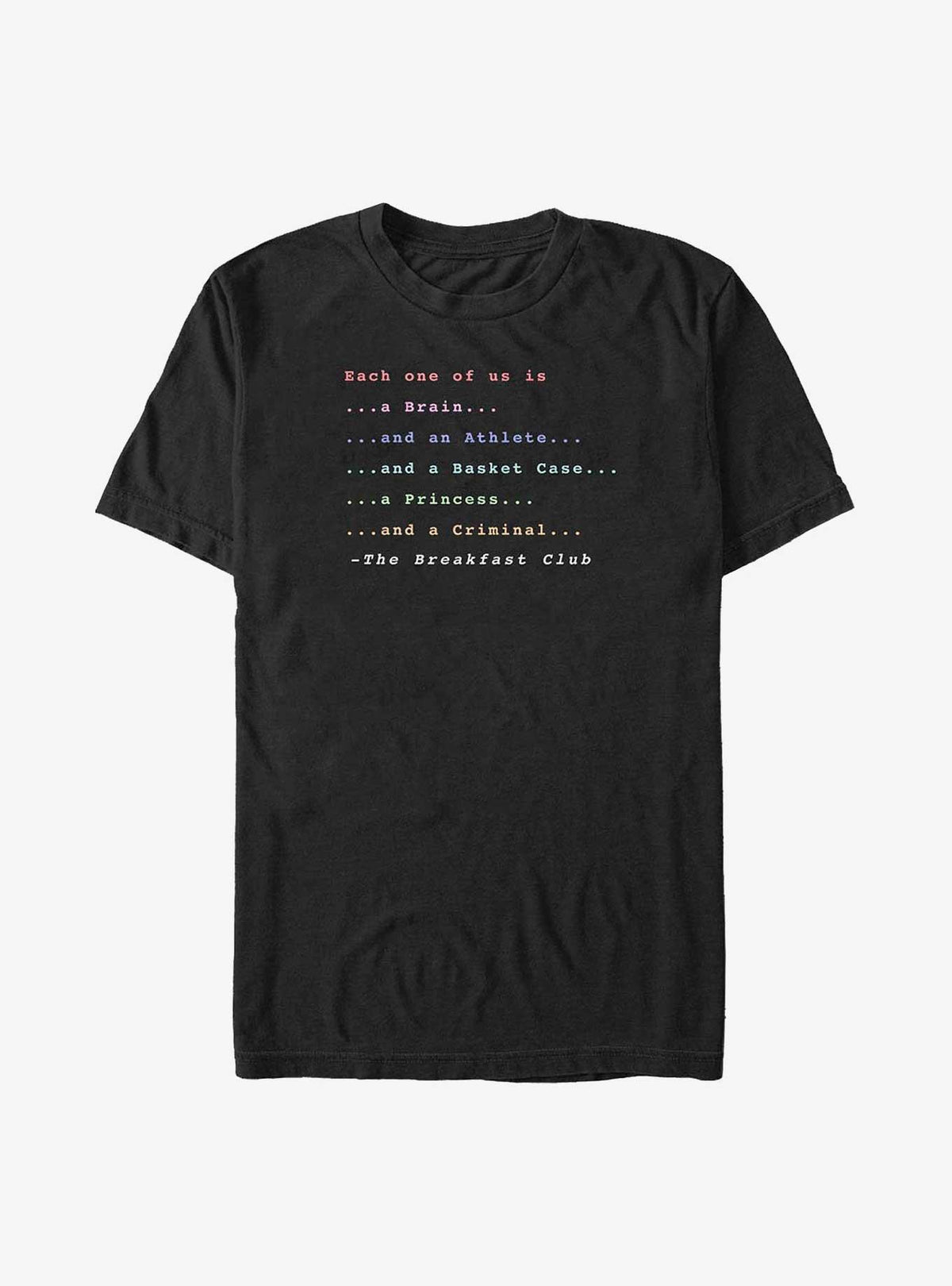 The Breakfast Club Members Big Tall T-Shirt