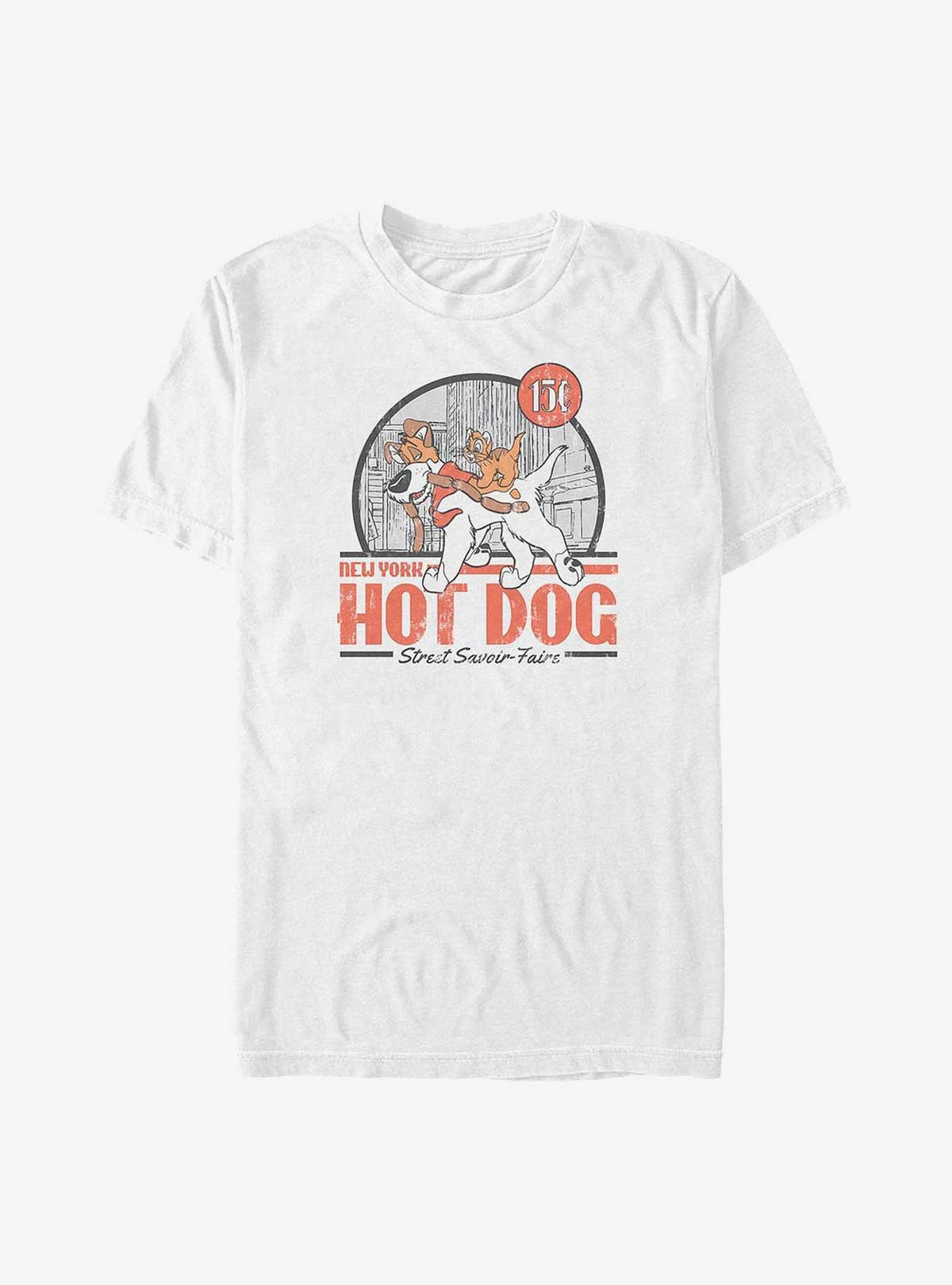 Oliver Company Hot Dog Chase Big Tall T-Shirt
