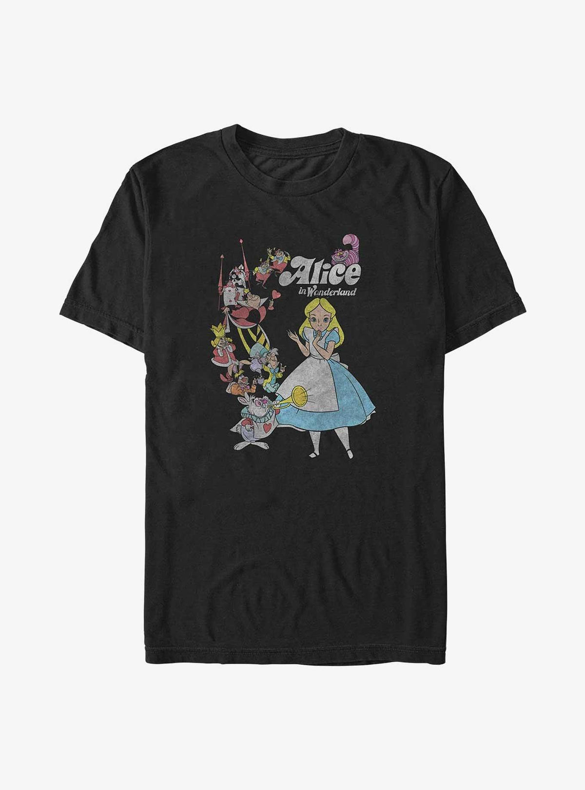 Alice in Wonderland Group Big Tall T-Shirt