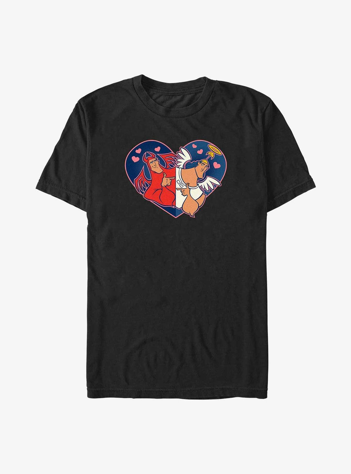 The Emperor's New Groove Kronk Angel Devil Heart Big Tall T-Shirt