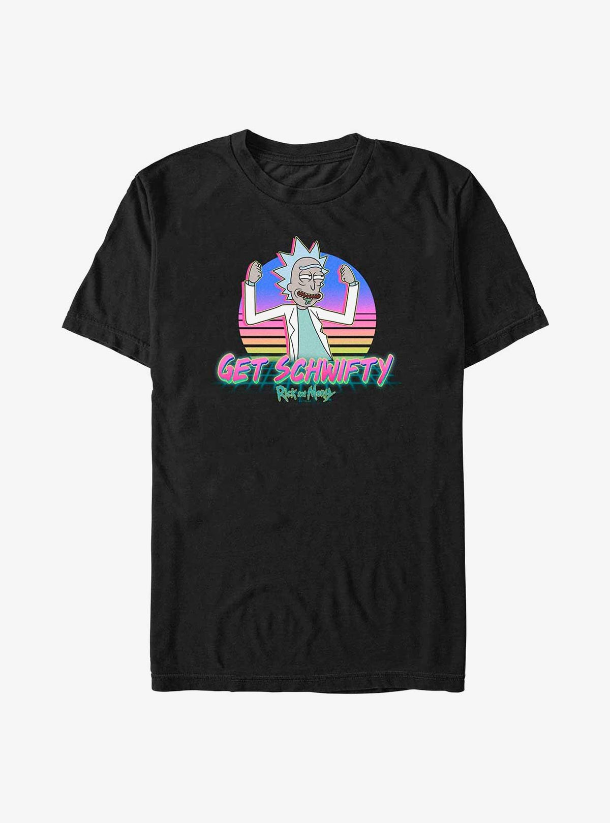 Rick and Morty Retro Get Schwifty Big Tall T-Shirt
