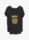 Mickey Mouse Friends Retro Roundup Girls T-Shirt Plus Size