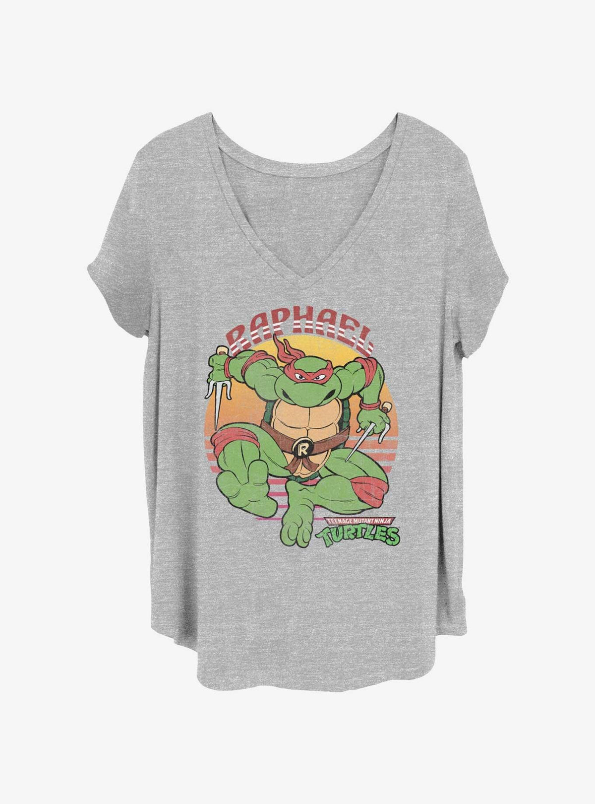 ninja turtle Raphael Sun Girls T-Shirt Plus Size