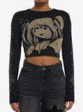 dark mystery anime Misa Studded Girls Long-Sleeve Top