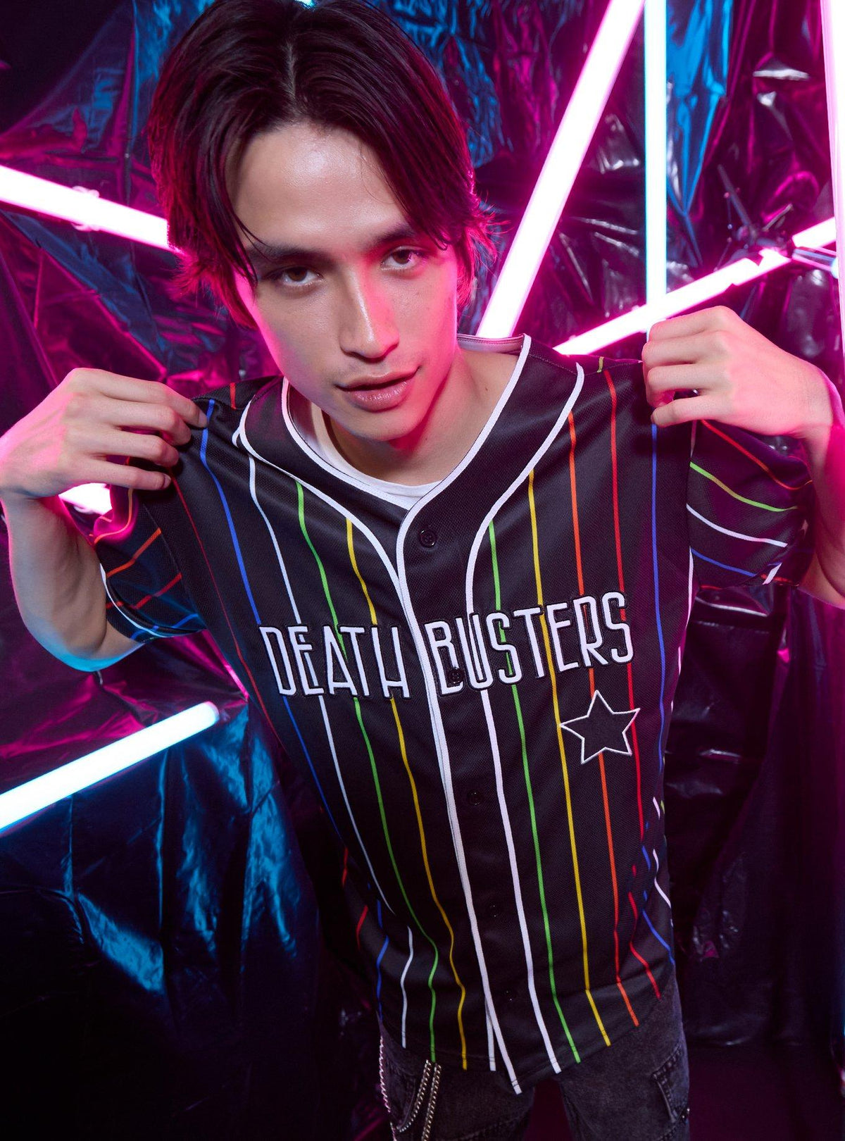 Pretty Guardian magical girl Death Busters Witches 5 Baseball Jersey