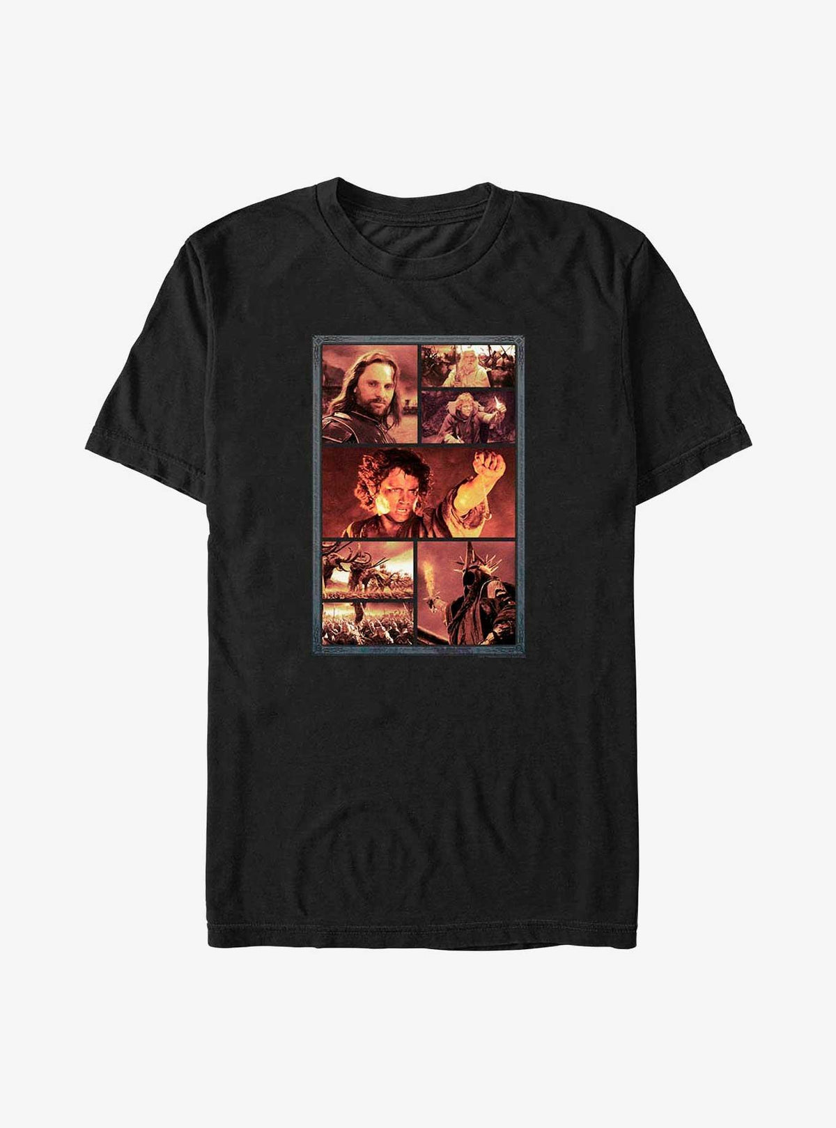 The Lord of the Rings Good Vs Evil Collage Big Tall T-Shirt