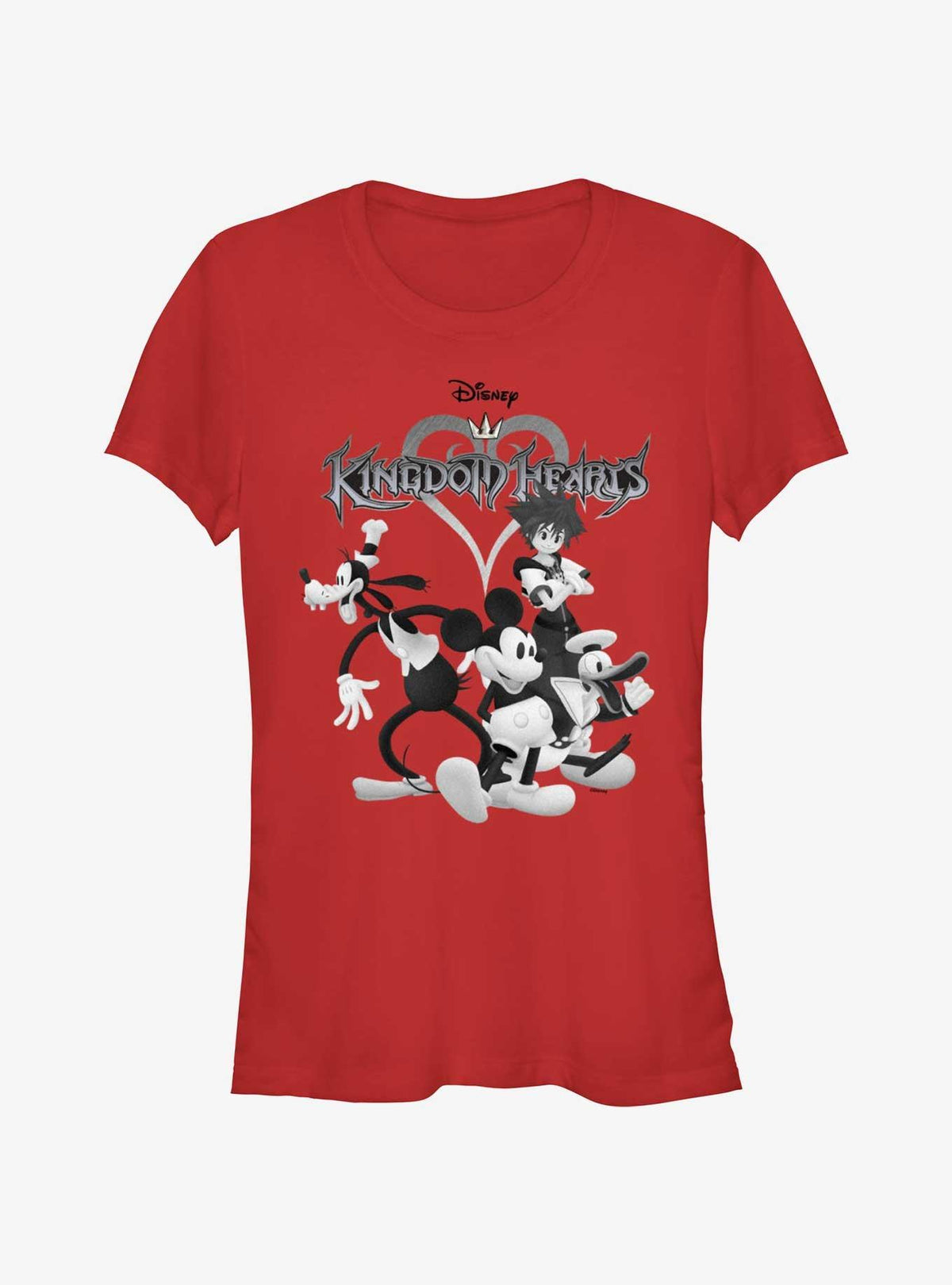 Kingdom Hearts Retro Team Girls T-Shirt