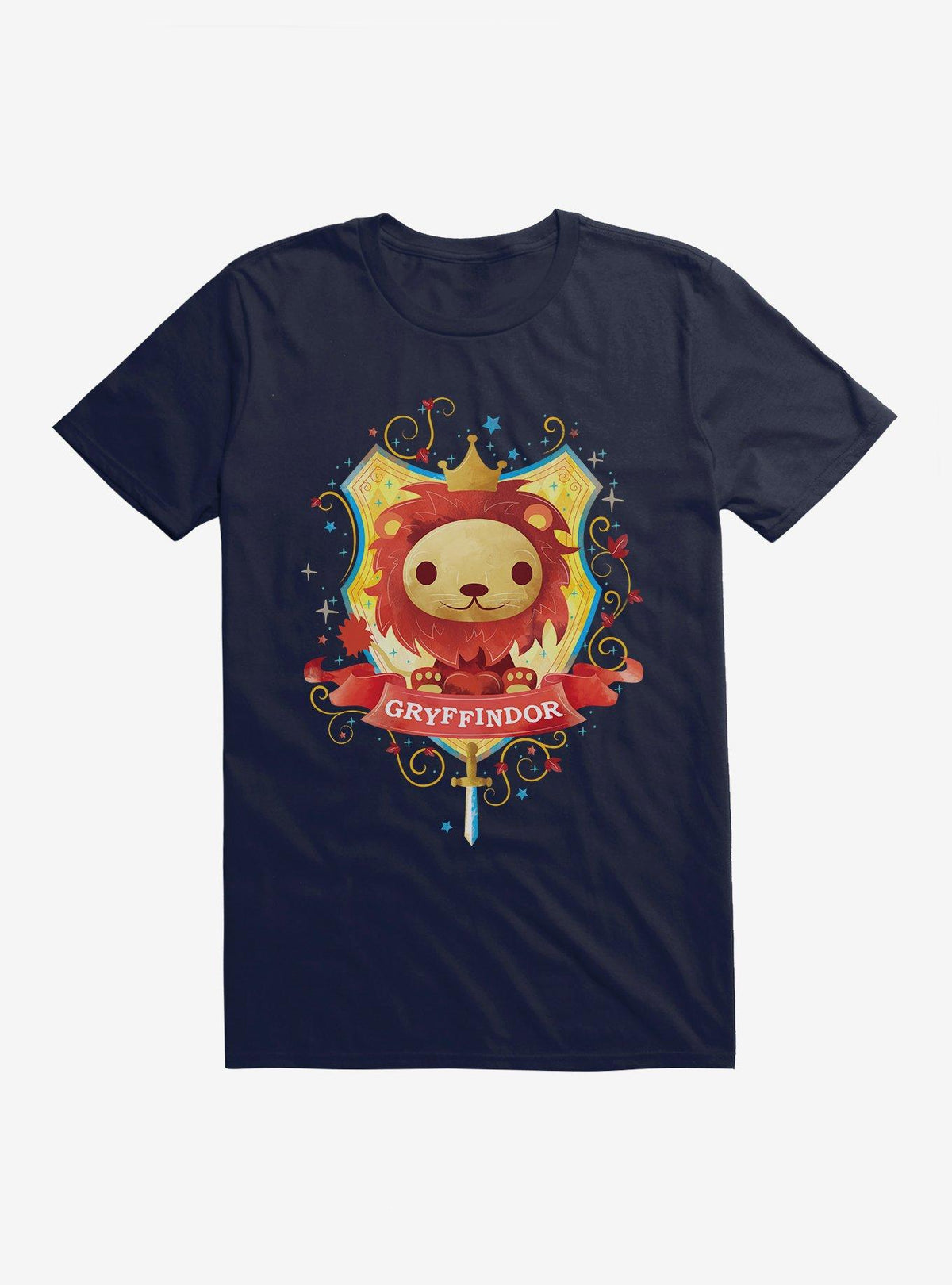 wizard school Gryffindor Graphic Sword T-Shirt 2