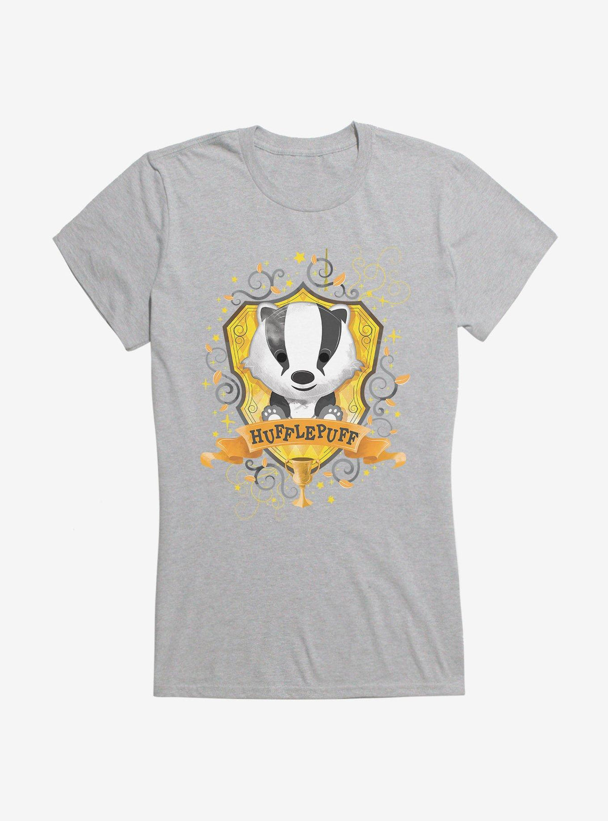 wizard school Hufflepuff Graphic Gold Cup Girls T-Shirt