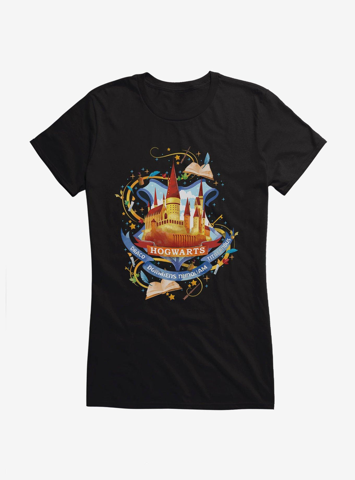 wizard school Hogwarts School Graphic Girls T-Shirt