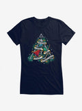 wizard school Deathly Hallows Tattoo Graphic Girls T-Shirt