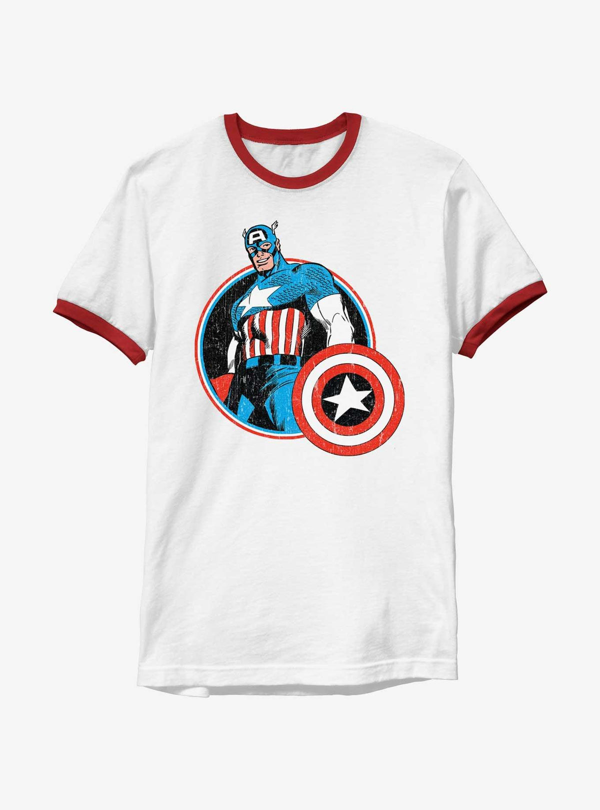 Captain America Captain Retro Ringer T-Shirt