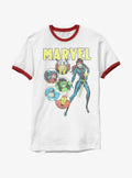 Avengers Retro Avengers Ringer T-Shirt