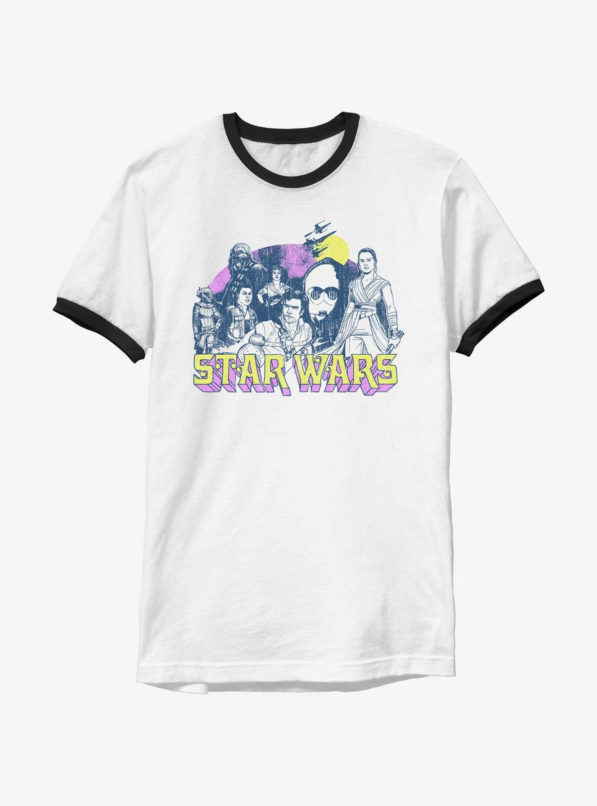 space adventure Episode Ix The Rise Of Skywalker Retro Rebel Ringer T-Shirt